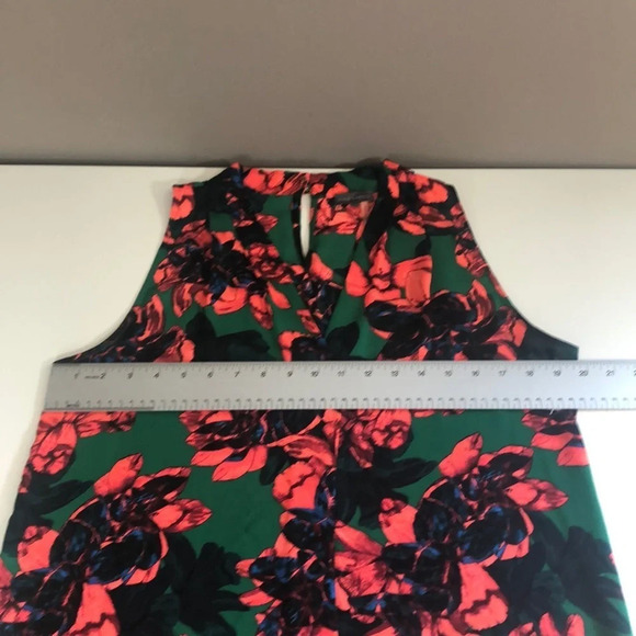 Vince Camuto Floral High/Low Sleeveless Blouse Medium - Picture 6 of 9